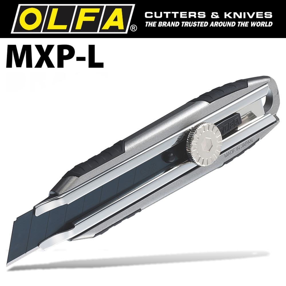 OLFA Cutter 18mm With Blade Wheel Lock + Excelblack Blade